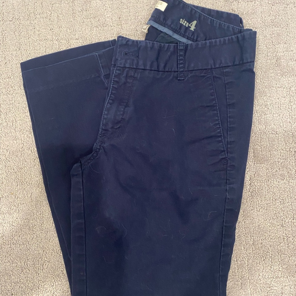 J. Crew Women's Navy Chinos